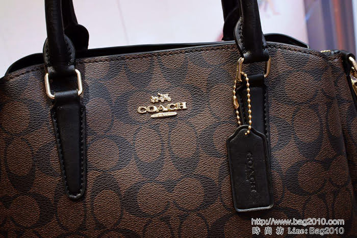 COACH蔻馳 C家新款 專櫃品質 大號 戴妃單肩斜挎女包 57497  Chz1459